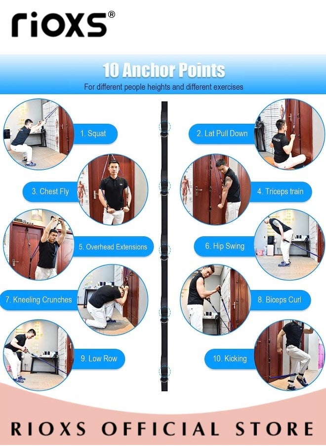 RIOXS - Door Anchor Bands for Resistance Band Exercise Portable Door Band Resistance Exercise Equipment for Home Fitness Easy to Install No Drilling Required - Image 1
