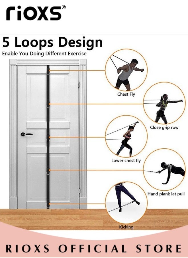 RIOXS - Door Anchor Bands for Resistance Band Exercise Portable Door Band Resistance Exercise Equipment for Home Fitness Easy to Install No Drilling Required - Image 1