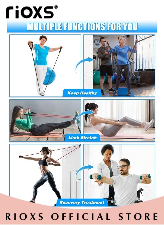 RIOXS - Door Anchor Bands for Resistance Band Exercise Portable Door Band Resistance Exercise Equipment for Home Fitness Easy to Install No Drilling Required - Image 1