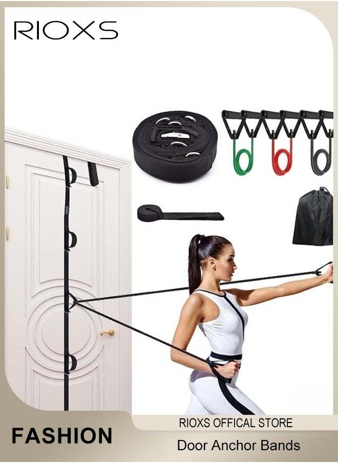 RIOXS - Door Anchor Bands for Resistance Band Exercise Portable Door Band Resistance Exercise Equipment for Home Fitness Easy to Install No Drilling Required - Image 1