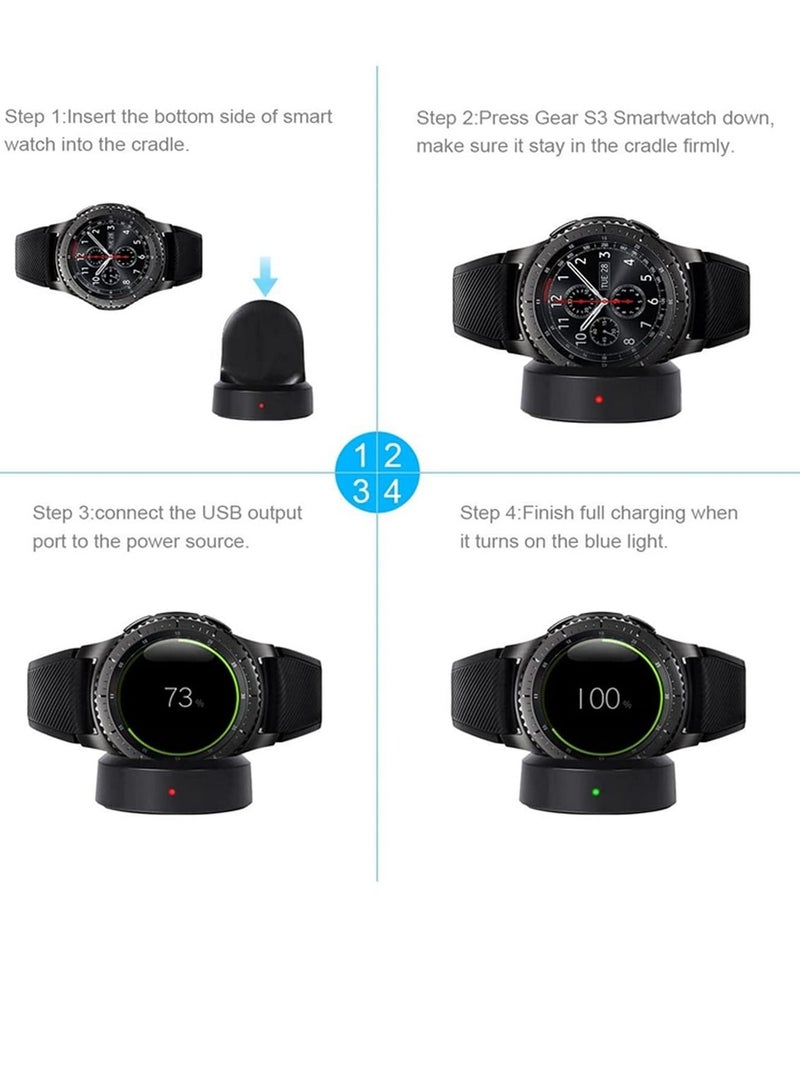 Wireless Charging Dock Cradle Charger compatible with Samsung Gear S3 S2 R720/R732 for Samsung G2 Watch - Image 3