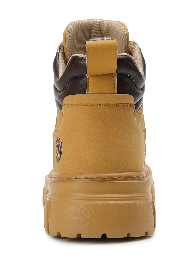 سكاي فيو حذاء رجالي كاجوال أنيق من SKY VIEW، متوسط ​​الارتفاع، عريض، غير قابل للانزلاق، مناسب للمشي والجري للرجال مع دعم للقوس - Image 4