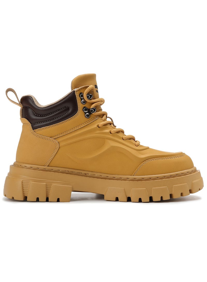 سكاي فيو حذاء رجالي كاجوال أنيق من SKY VIEW، متوسط ​​الارتفاع، عريض، غير قابل للانزلاق، مناسب للمشي والجري للرجال مع دعم للقوس - Image 2