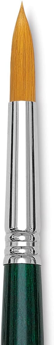 Escoda Barroco Toray Gold Synthetic Brush  Round Short Handle Size 4
