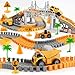 INSFUN Race Tracks Toys for Kids Ages 35 Best Birthday Gifts for 3 4 5 6 7 Year Old Boys 220 PCS Playset with 4 Construction Cars Toddler Toy for Creative Play - Image 2