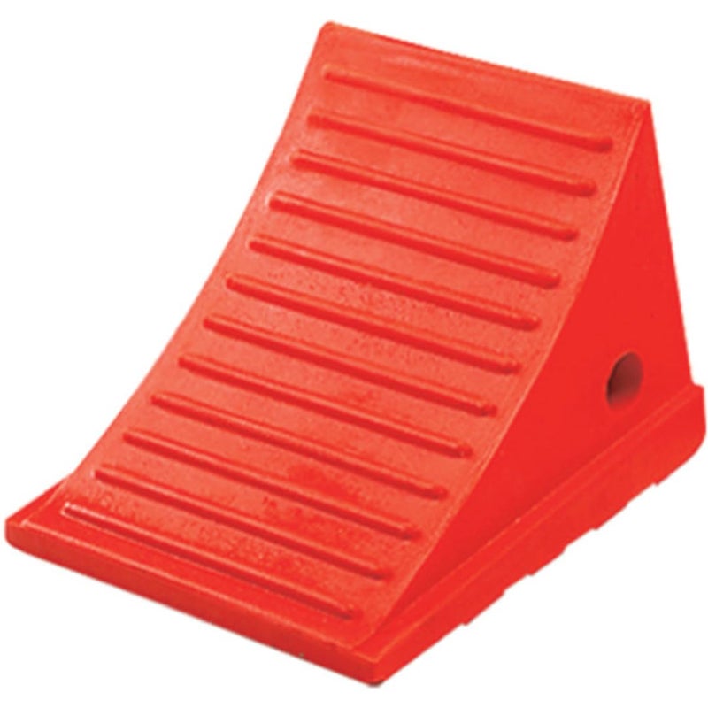 Checkers One Large Wheel Chock for 2735 Tires Heavy Duty Wheel Chocks for Semi Trucks Utility Tractor Trailer 30k lb Load Capacity Made in The USA Polyurethane UC1700