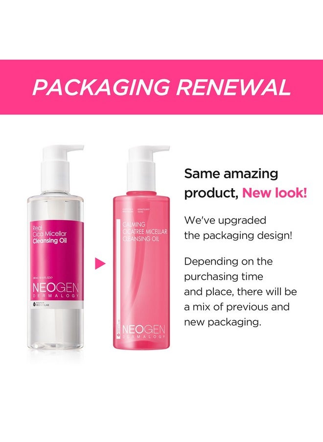 DERMALOGY by NEOGENLAB Neogen Calming Cica Tree Micellar Cleansing Oil 10.14 Fl Oz (300Ml) Waterproof Makeup Remover For Sensitive Skin Clean Beauty Korean Skin Care  - Image 2