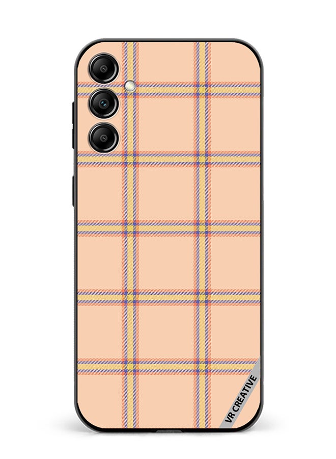 VR CREATIVE Protective Case Cover For Samsung Galaxy A15 5G/A15 Check Seamless Pattern In Beige Vector Design Multicolour - Image 1