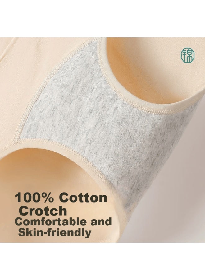 Jindu Medical-grade Extended Crotch Underwear For Women, Pure Cotton, 7a Grade Antibacterial Front Crotch, Extended Mid-rise Triangle Panties - Image 3