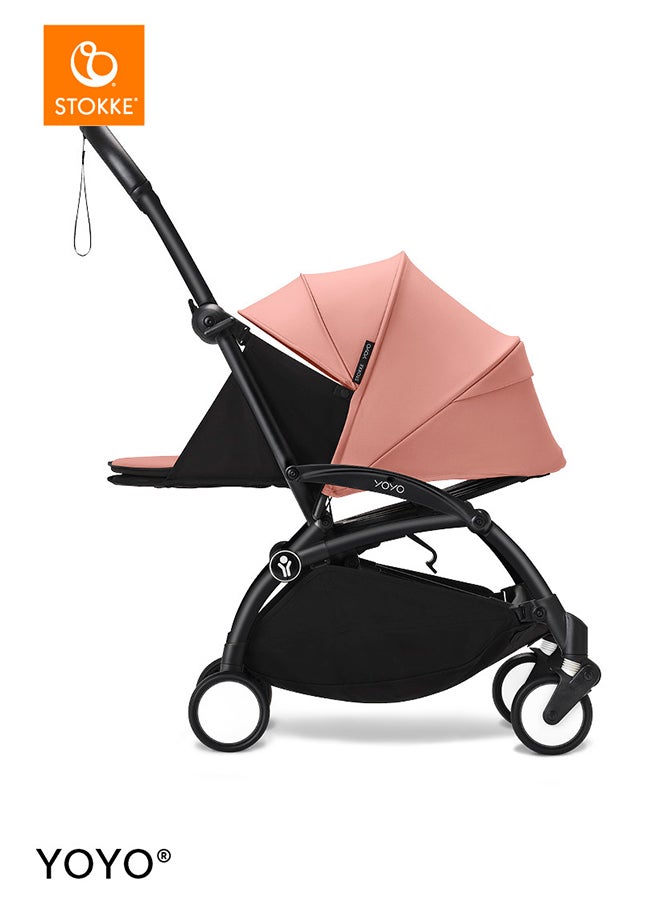 STOKKE YOYO3 Black Frame With 0+ Newborn Pack Ginger  - Image 2