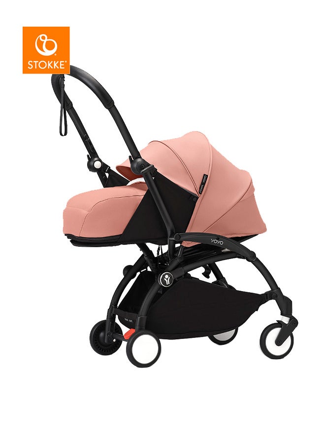STOKKE YOYO3 Black Frame With 0+ Newborn Pack Ginger  - Image 1
