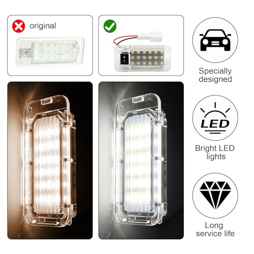 CZMZHFC LED Luggage Compartment Light Fits for Toyota RAV4,Trunk Ceiling Lights Lamps,Decorative Atmosphere Lamp,Interior Replacement LED Lights Lamps,Car Accessories (for Toyota RAV4 2022-2025) - Image 3