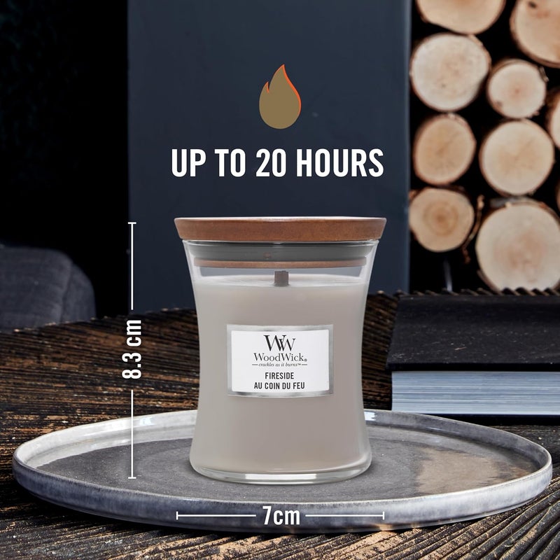 وودويك شمعة يانكي (YANKEE CANDLE) بفتيل خشبي (WoodWick) مع رائحة مميزة، وشكل على شكل ساعة رملية صغيرة (Mini Hourglass) | مدة احتراق تصل إلى 20 ساعة | هدايا مثالية للنساء - Image 3