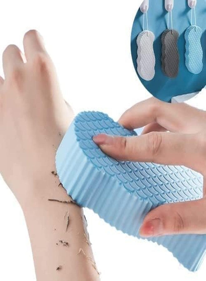 SHOPELLA Body Scrubber Exfoliating 3D Bath Sponge | Super Soft Dead Skin Remover Sponge | Gentle Body Shower Sponge for Adults, Kids & Pregnant Women | Reusable Spa Bath Accessory - 1 Pc (Multicolor) - Image 1