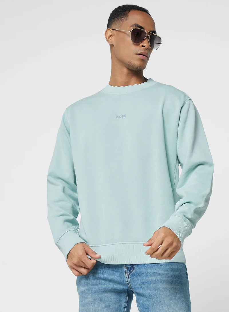 BOSS Logo Crew Neck Sweatshirt