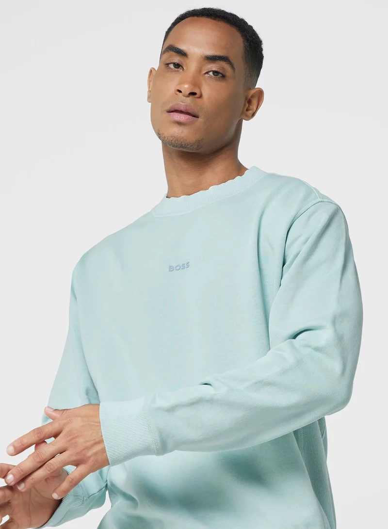 BOSS Logo Crew Neck Sweatshirt