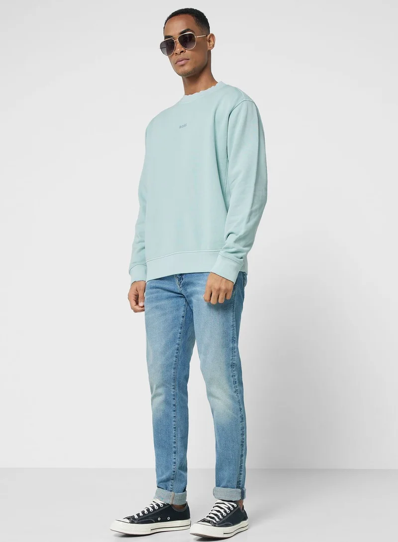 BOSS Logo Crew Neck Sweatshirt
