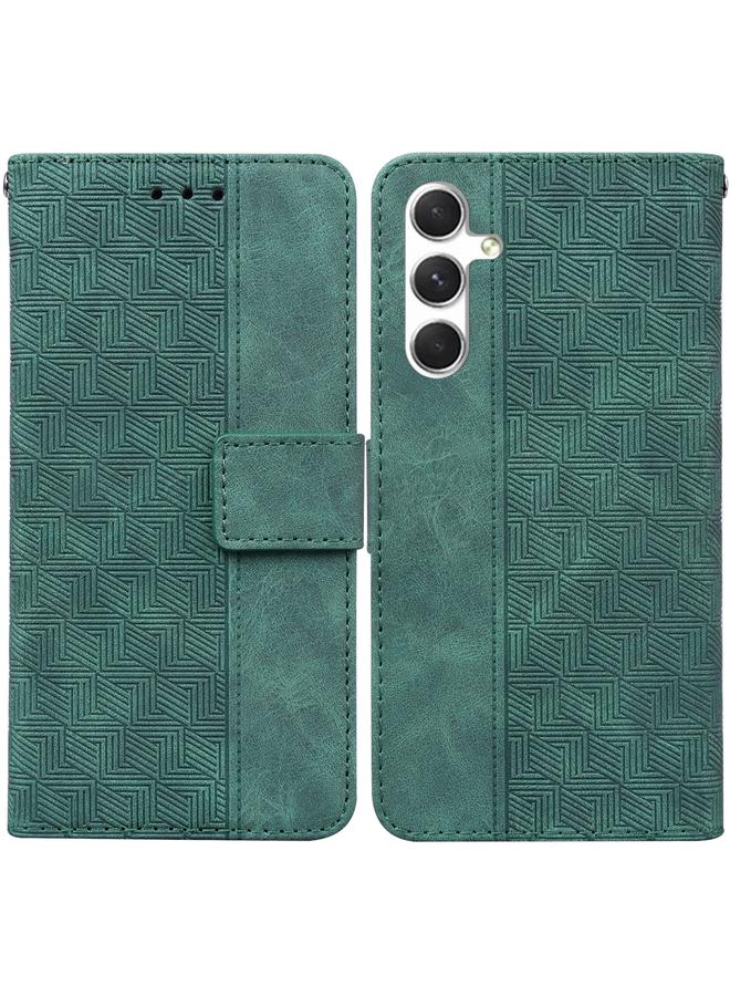 S-TOP Case For Samsung Galaxy S25 Edge 5G Geometric Embossed Leather Phone Case