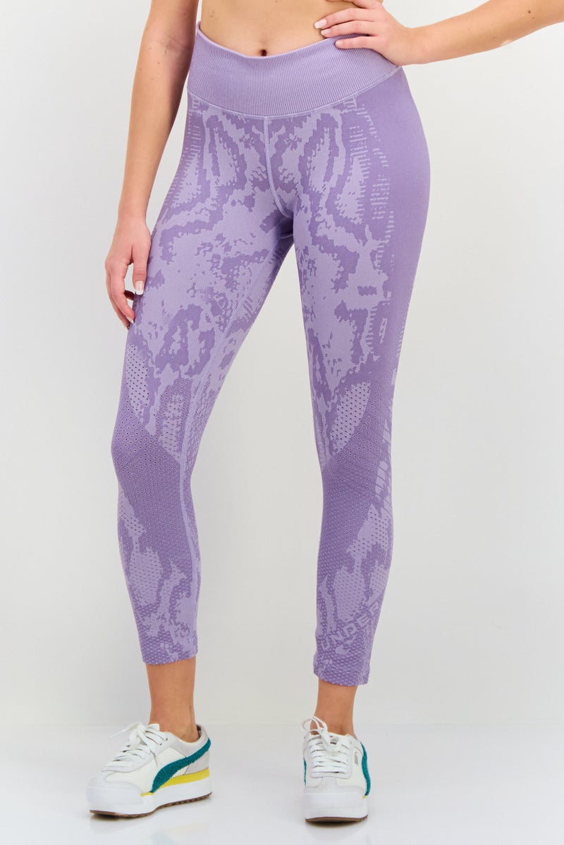 UNDER ARMOUR ليغينغز تدريب رياضية للنساء، لافندر - Image 1