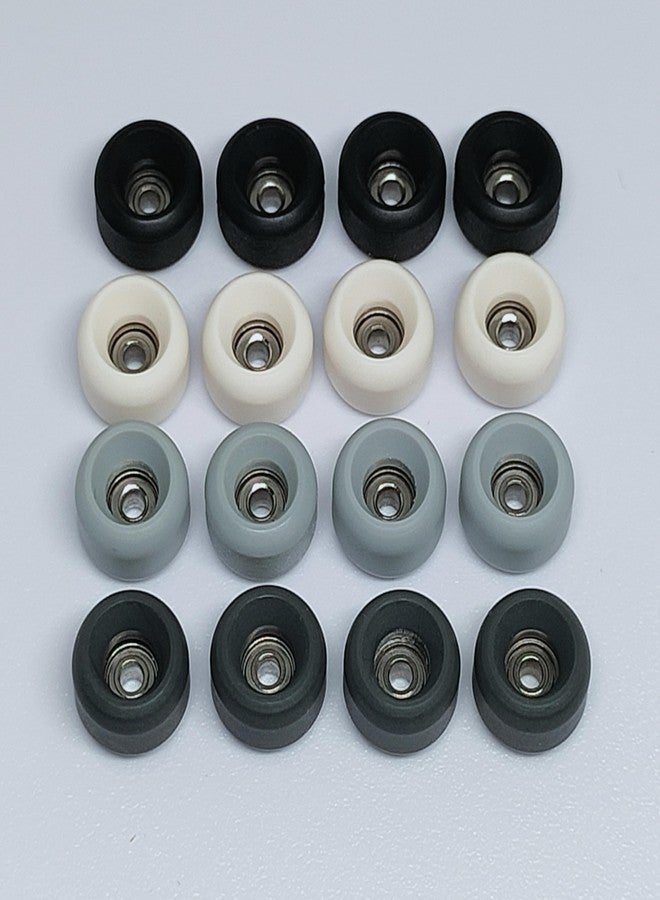 LEEFAI Pro Fingerboard Wheels Urethane 65d Black Bearing Wheel -Outdoor and Indoor Fingerboarding Wheel - Size 7.5 * 4.5mm - Image 3