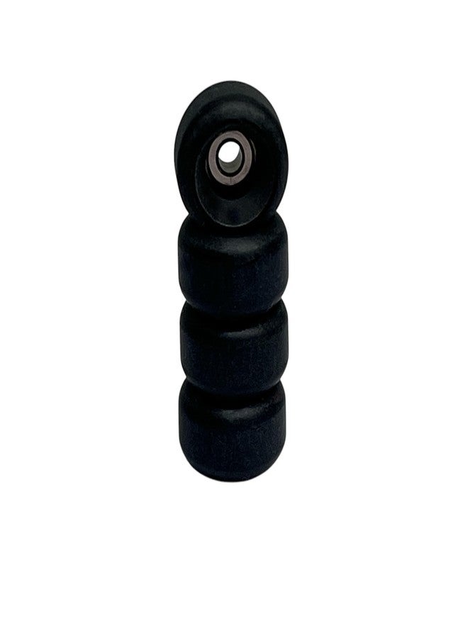 LEEFAI Pro Fingerboard Wheels Urethane 65d Black Bearing Wheel -Outdoor and Indoor Fingerboarding Wheel - Size 7.5 * 4.5mm - Image 2