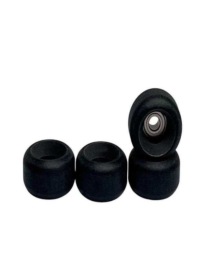 LEEFAI Pro Fingerboard Wheels Urethane 65d Black Bearing Wheel -Outdoor and Indoor Fingerboarding Wheel - Size 7.5 * 4.5mm - Image 1
