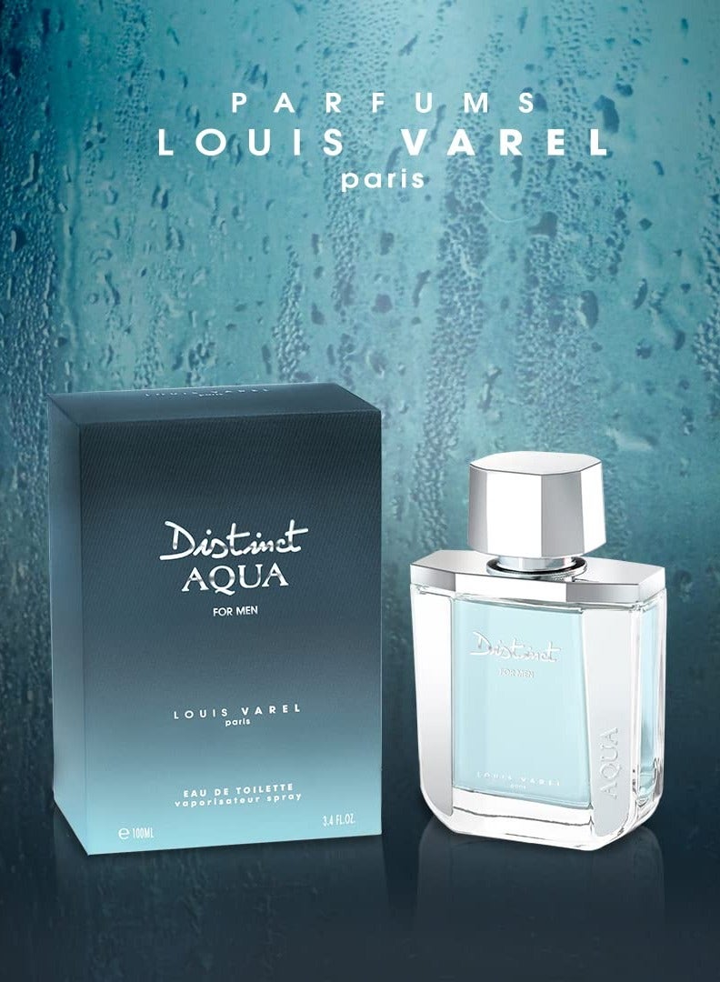 LOUIS VAREL Distinct Aqua EDT Men 100 ML - Image 5
