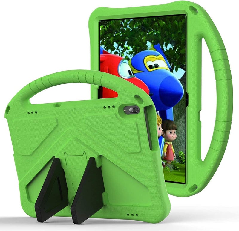 SYOSI Kids Tablet Case For Lenovo Tab M10 Hd Tb-X505F Tb-X605F, Durable Lightweight Eva Shockproof Protective Handle Stand Cover For Lenovo Tab M10 10.1" All-Inclusive Anti-Drop Bracket Case, Green - Image 1