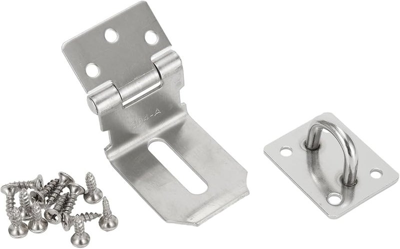 3 Inch Heavy Duty Security Hasp And Staple For Padlock Easy Installation On Doors Cabinets Boxes - Image 3