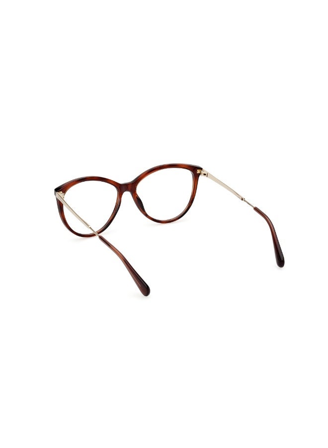 ماكس اند كو نظارة طبية بشكل فراشة للنساء بأذرع معدنية MO5120  مقاس 54 - دارك هافانا - Image 3