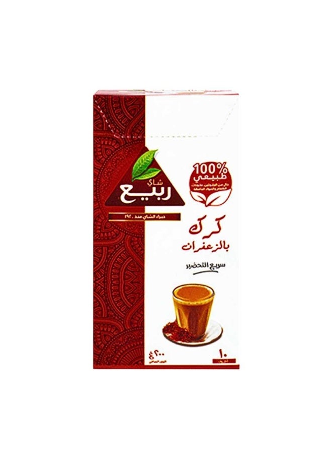 Rabea tea Rabea Karak tea with saffron, 10 sachets, 20 grams