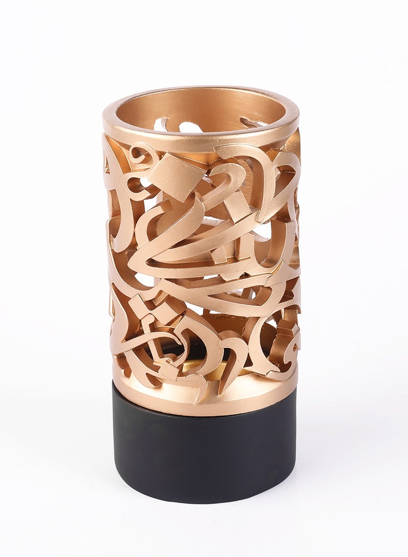 Gerenic NovalLife Hollow Out Gold-Plated Incense Burner Frankincense Resin Incense Burner, Bakhoor Burner, Charcoal Incense Burner, Incense Burner with Handle Tongs for Yoga, Spa Aromatherapy,Eid Ramadan - Image 4