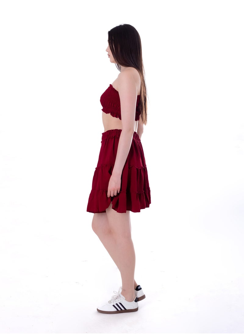 BEBO Women's plain skirt set, free size, fits weight from 60 to 85 kg approximately  - Image 2