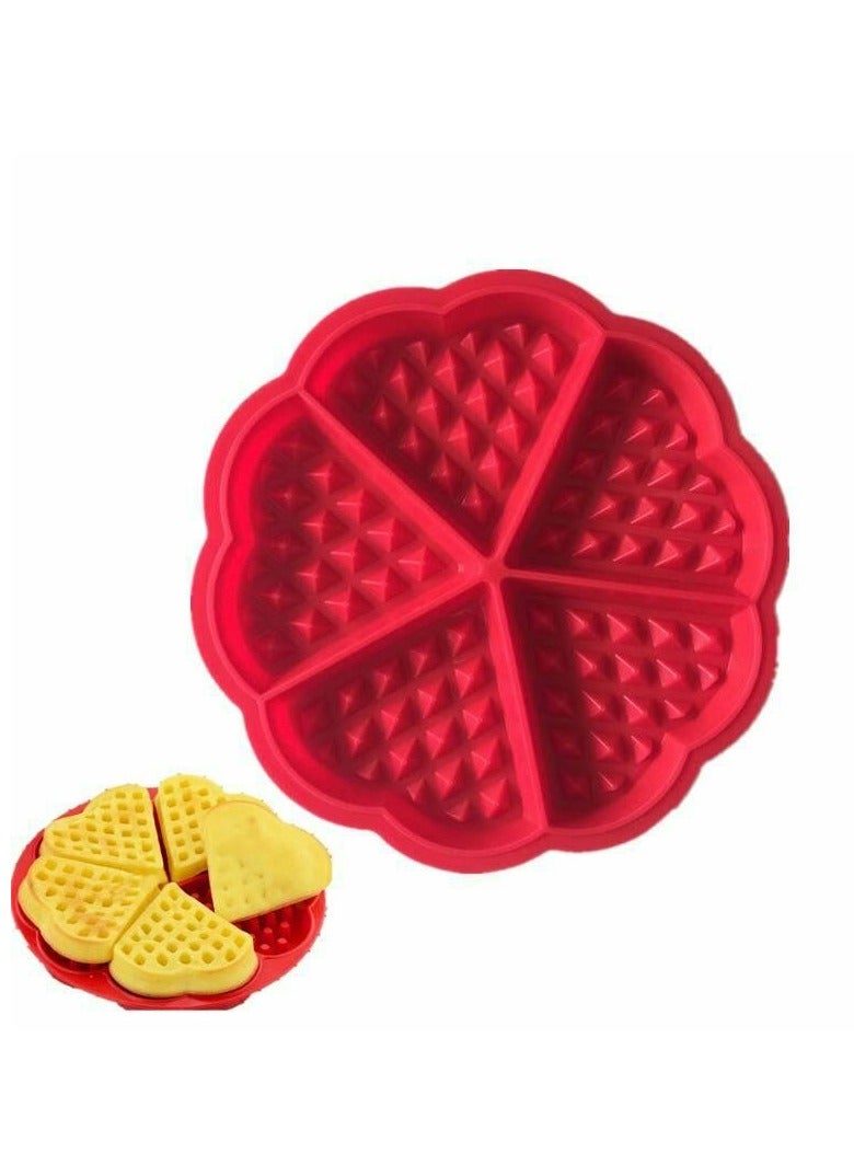 Large Silicone Waffle Mold – High-Quality Material for Perfect Results multicolored nng  - Image 1
