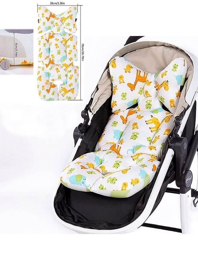 ميكسد بطانة مقعد الطفل ووسادة عربة الأطفال العالمية المصنوعة من القطن الشبكي ثلاثي الأبعاد القابلة للتنفس - Image 1