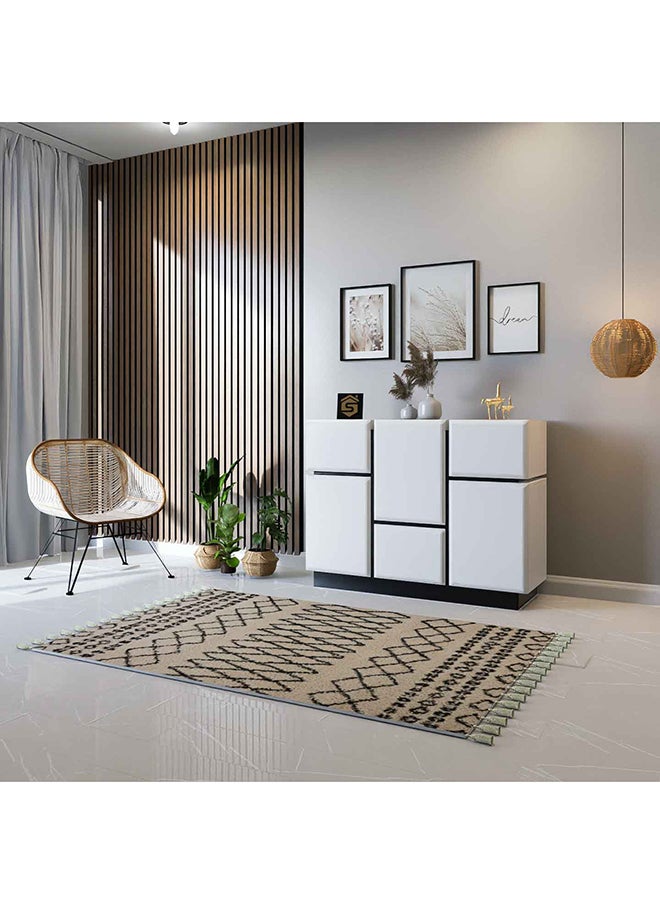 Modern black and white buffet or entrance console - MD14 43x124x89 cm