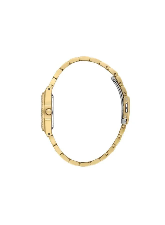 DANIEL KLEIN Women's Stainless Steel Gold Alloy Case Analog Black Diamond Sunray Dial Japanese Quartz Premium 30 Meters Water Resistant