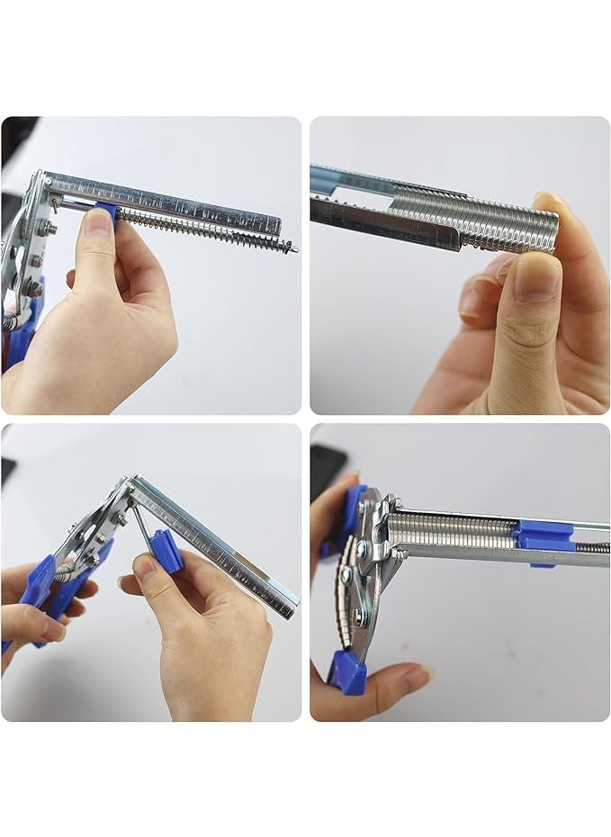 kankin mart - kankin mart Hog Ring Plier Upholstery Installation Kit Wire Clip Pliers Spring Loaded Chicken Bird Rabbit Cage Building Supplies - Image 1