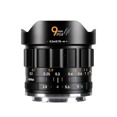 AstrHori 9mm F28 APSC Ultra Wide Angle Lens for Sony E Compatible with Sony EMount Cameras A5000 A6000 A6100 A6300 A6400 A6500 A6600 NEX3 NEX3N - Image 1