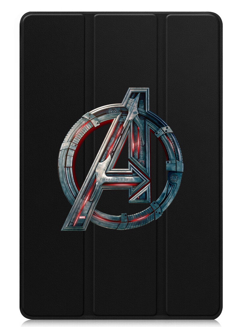 Theodor Protective Flip Case For Apple iPad mini 7th Generation (A17 Pro 2024 / Mini 6 2021 6th Generation) With Trifold Stand Auto Wake Sleep Shockproof Cover avenger-logo - Image 1