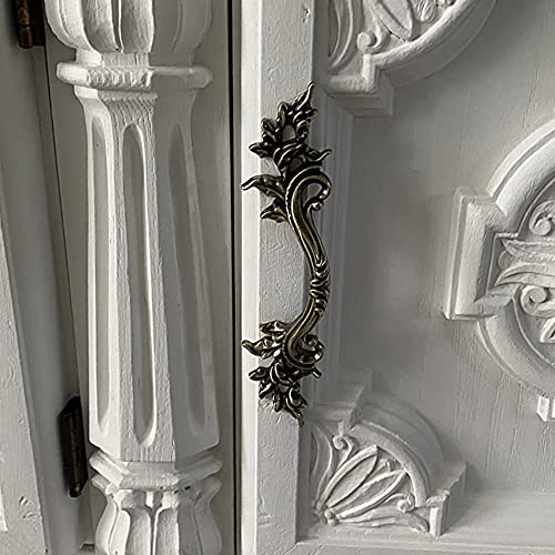 Mgoodoo 5PCS 6.6" Antique Bronze Drawer Handle, French Provincial Dresser Pull Euro Style Closet Knob for Nightstand Door Cabinet Cupboard Furniture Kitchen Bathroom Bedroom - Image 5