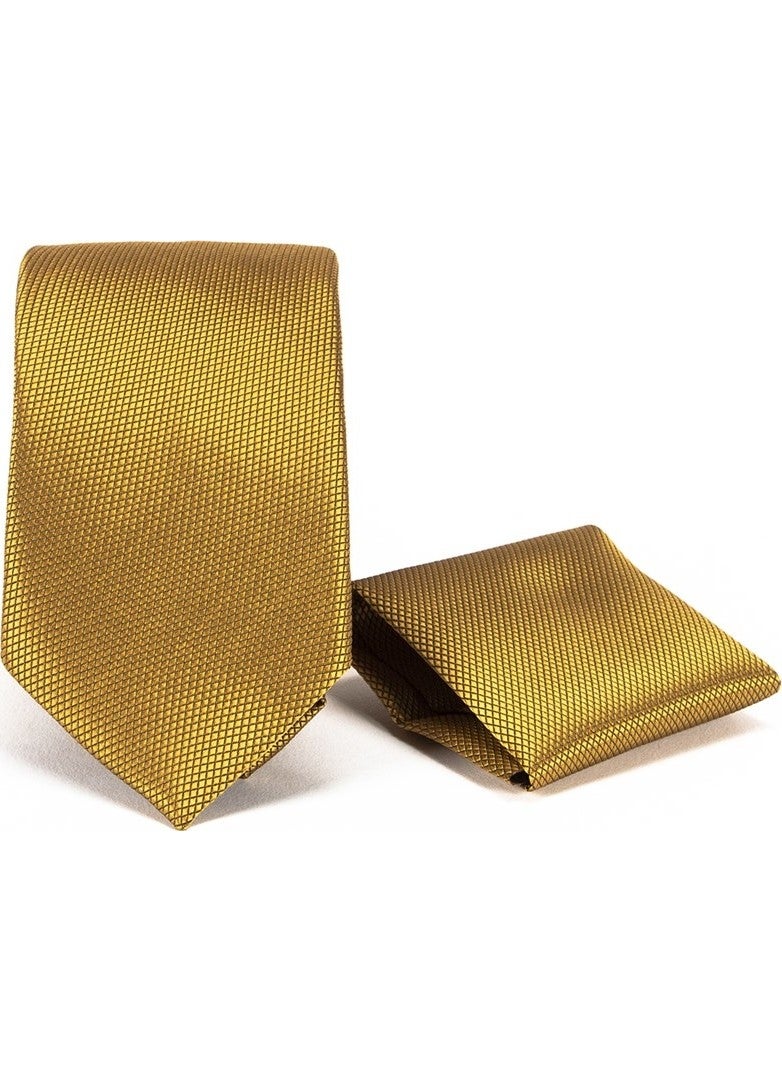 Tudors Classic Handkerchief Gold Men's Tie  - Image 1