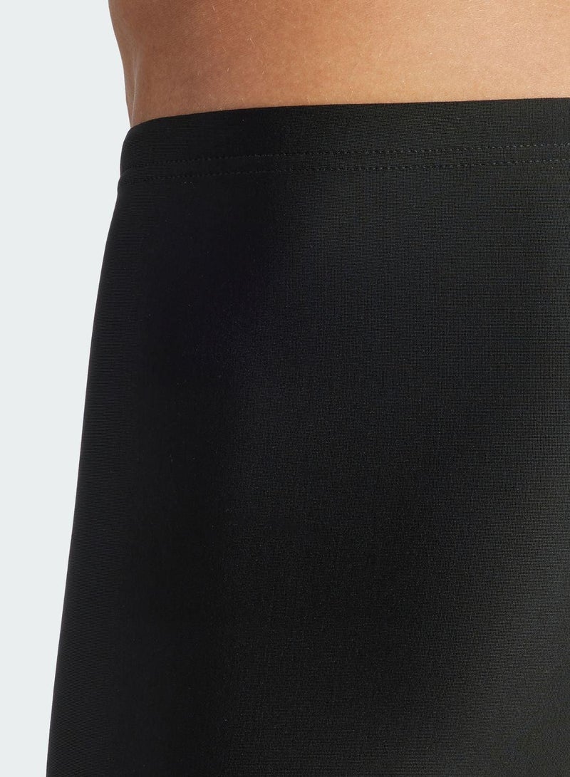 اديداس سباحة رجالي سوداء صلبة - Image 4