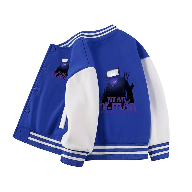 Boys' Jacket Model Surveillance Person Clothing Children'S Versatile Top For Older Children Autumn Baseball Jacket - Image 3