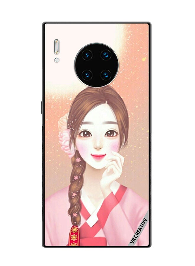 VR CREATIVE Protective Case Cover For Huawei Mate 30 Pro Chinese Traditional Girl Design Multicolour - Image 1