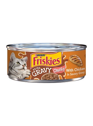 Extra Gravy Chunky With Chicken In Savory Gravy Wet Cat Food