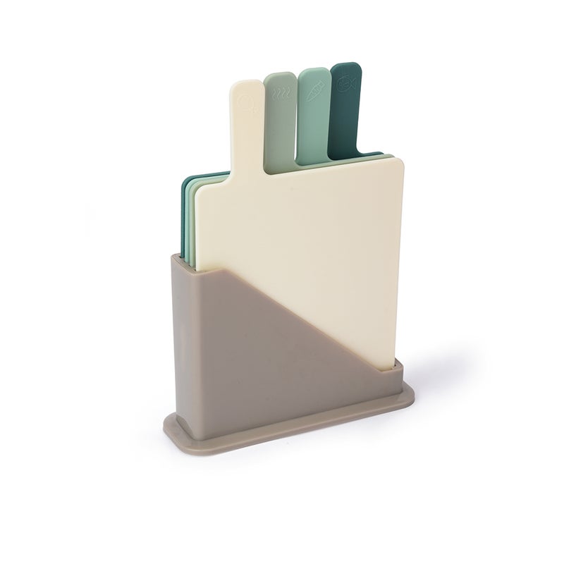 Colored Cutting Board Set, 4 Pcs., Vertical - Image 1