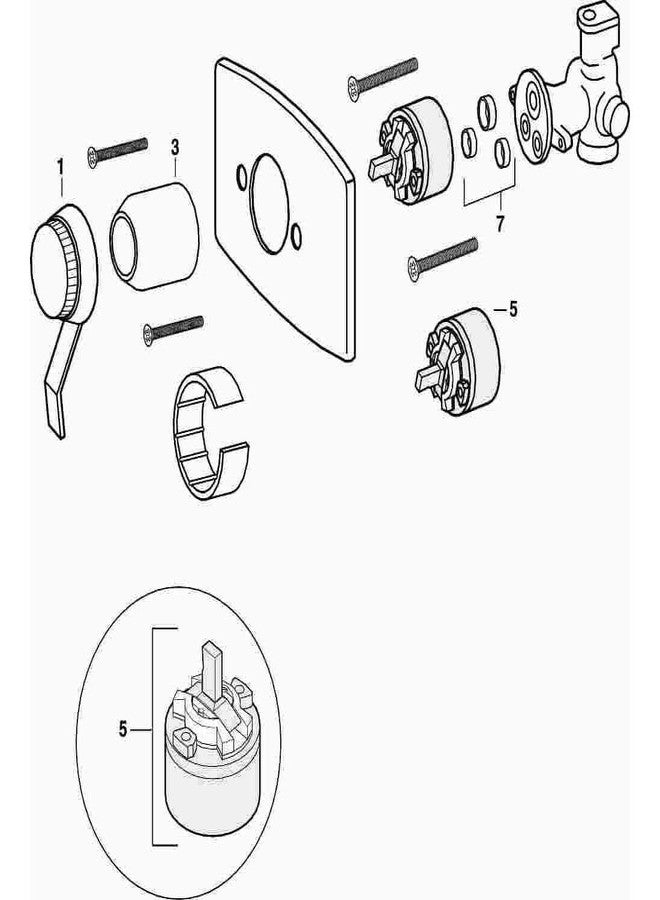 برو بلس مقبض حمام بروبلس ٢٠٣١٠٢٣ لحوض أكواريان القياسي الأمريكي - ٢٠٣١٠٢٣ - Image 5