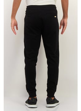 Gazzarrini Men Regular Fit Printed Drawstring Jogger Pants, Black  - Image 3