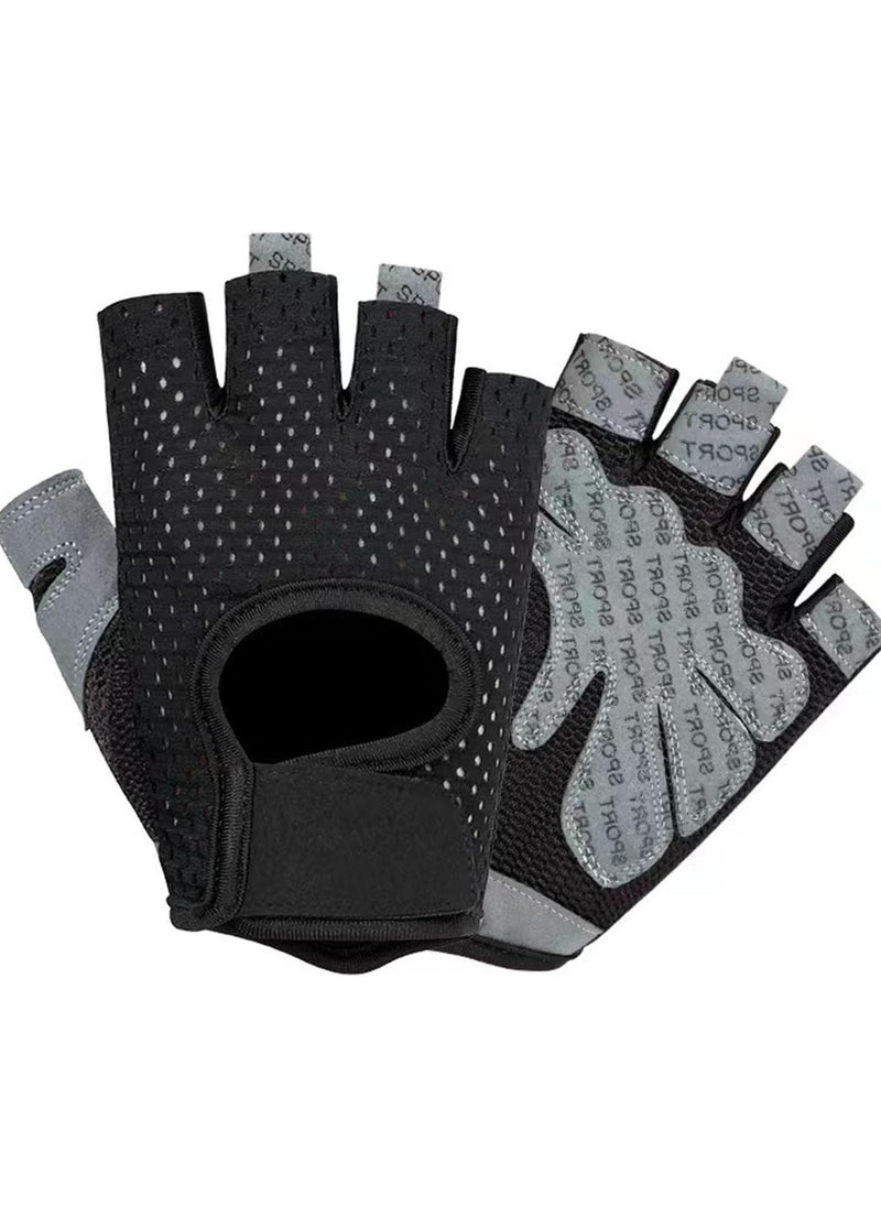 Oasisgalore Fitness Sports Gloves Men Women Non-Slip Black  - Image 1